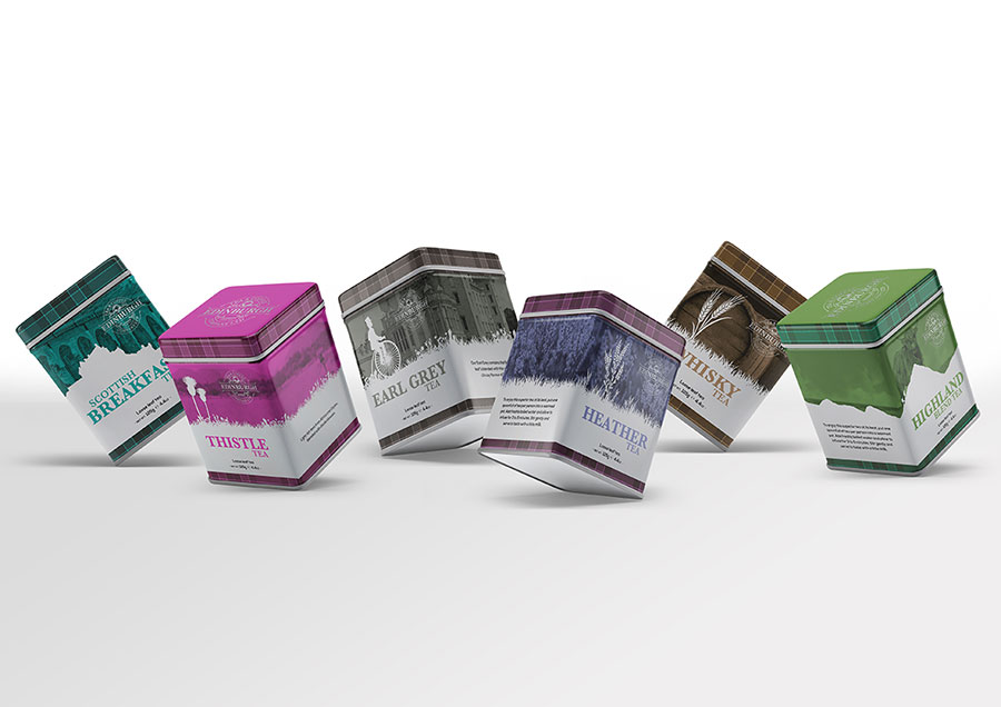 Intimation has produced a new, modern collection of packaging design for Edinburgh Tea and Coffee Company
